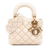 Mini Lambskin Cannage Studded Supple Lady Dior